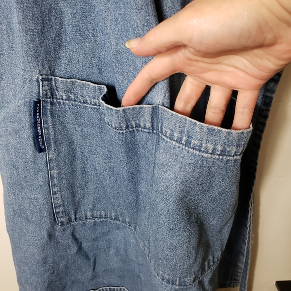 Pampered Chef Denim Embroidered Logo Apron - Picture 5 of 8